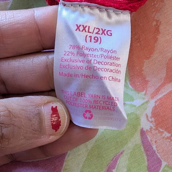 NWT No Boundaries Red Long Sweater Long Sleeve Junior XXL 19 (Women Medium) - Picture 9 of 12